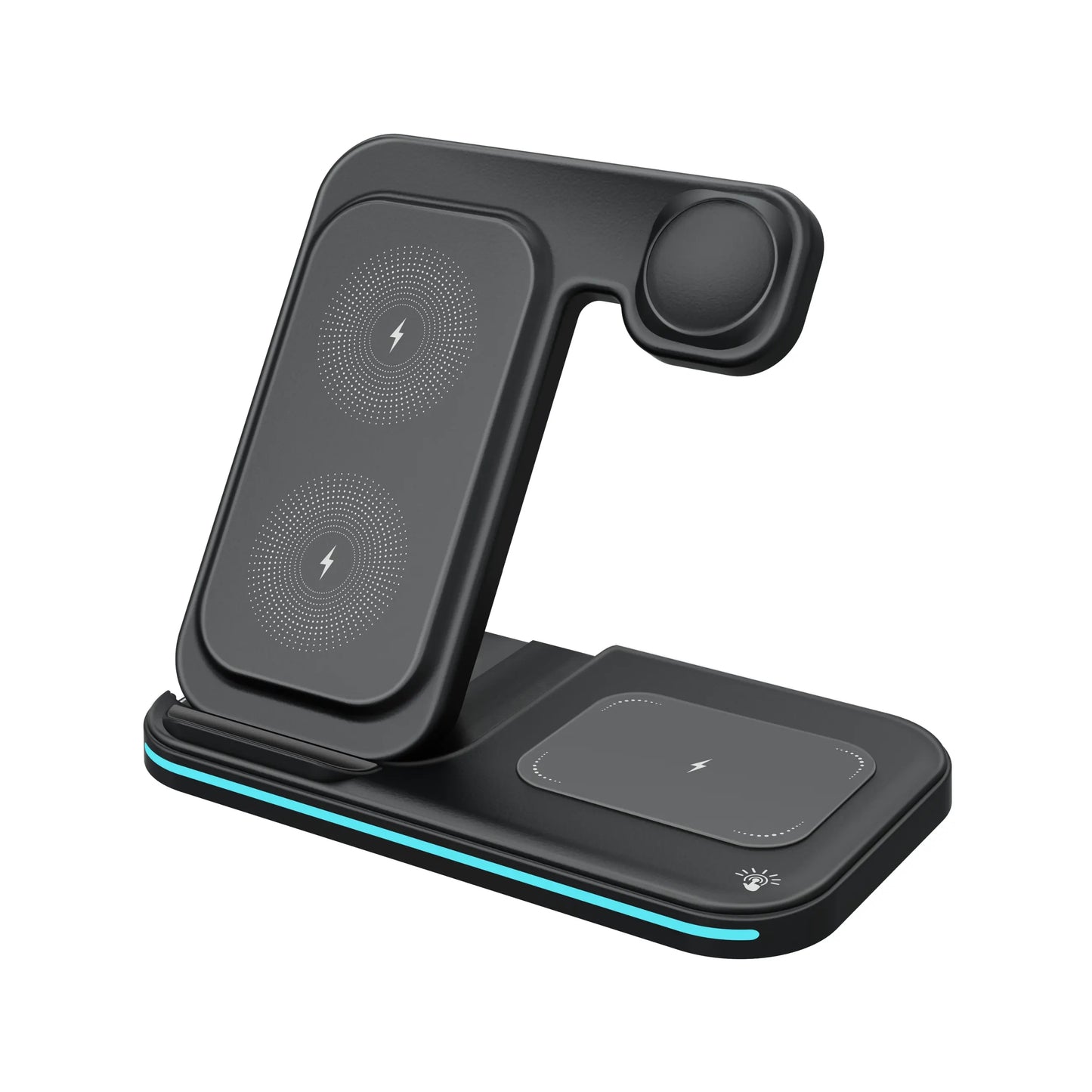 Wireless Charger 3 in 1, Foldable Wireless Charging Station for iPhone, iWatch and Airpods