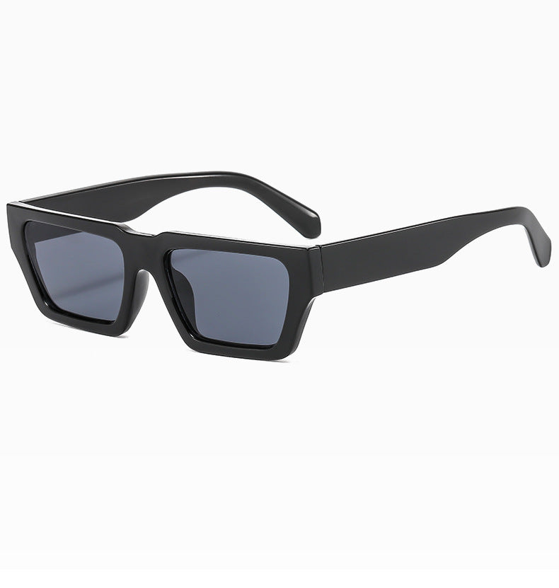 Lunettes de soleil chics surdimensionnées à monture en corne