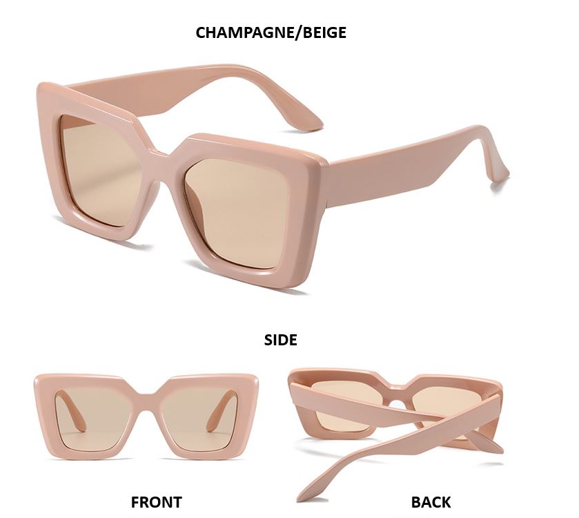 Oversized Square Sunglasses Vintage Sunglasses Retro Chic Shades