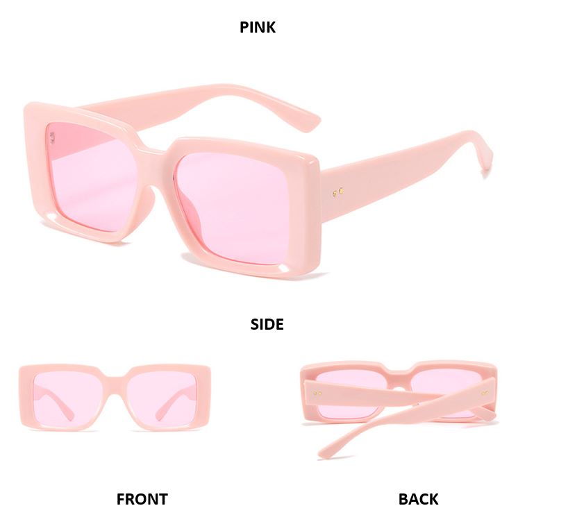 Lunettes de soleil rectangulaires rétro Nuances vintage chic