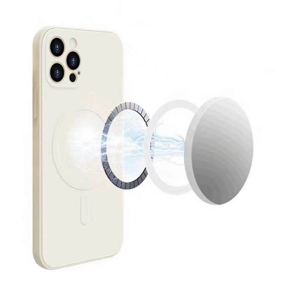 Coque magnétique en silicone, compatible Magsafe pour iPhone 13