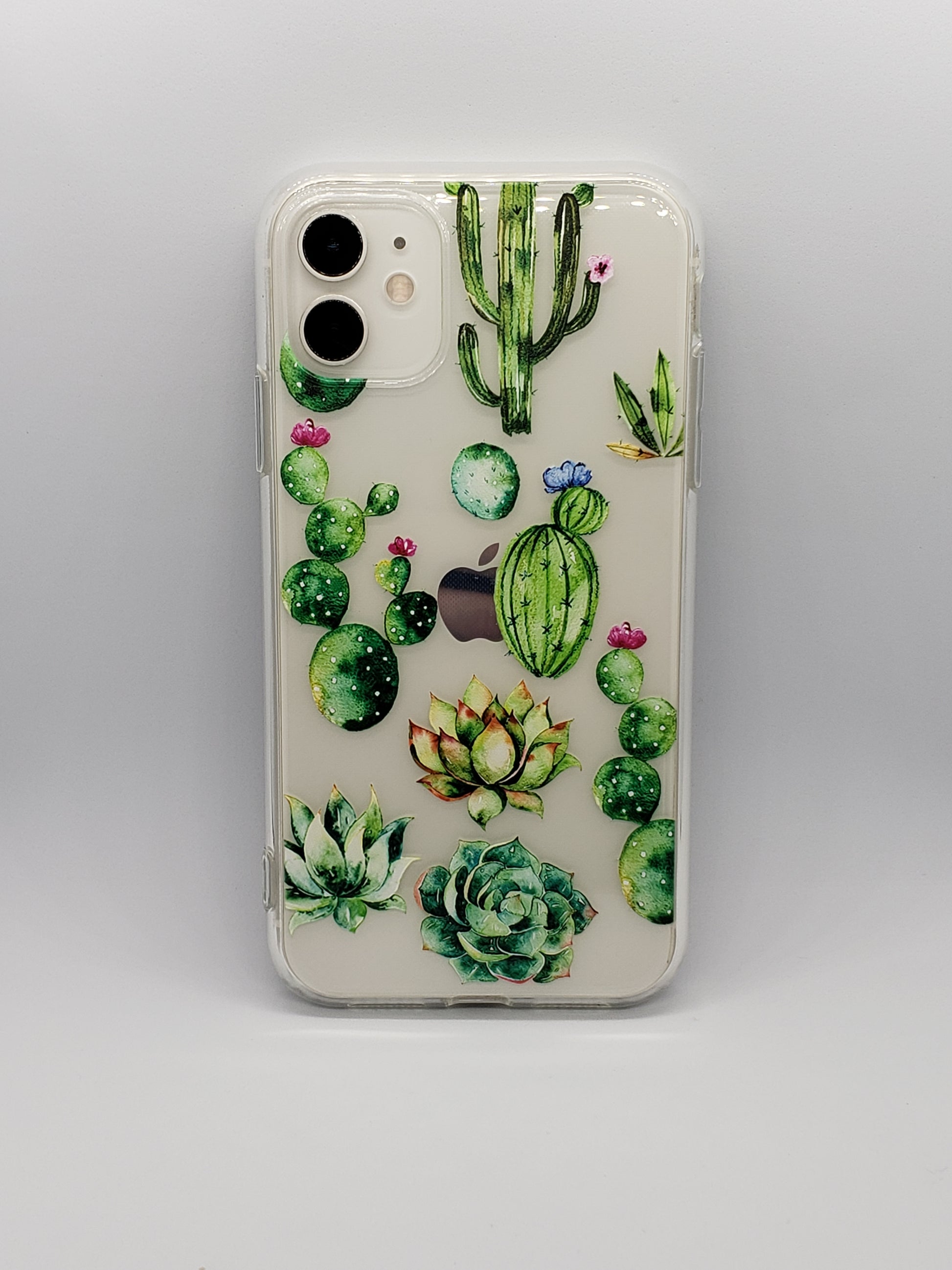 Cactus flowers iphone 11 case hoolaboutique
