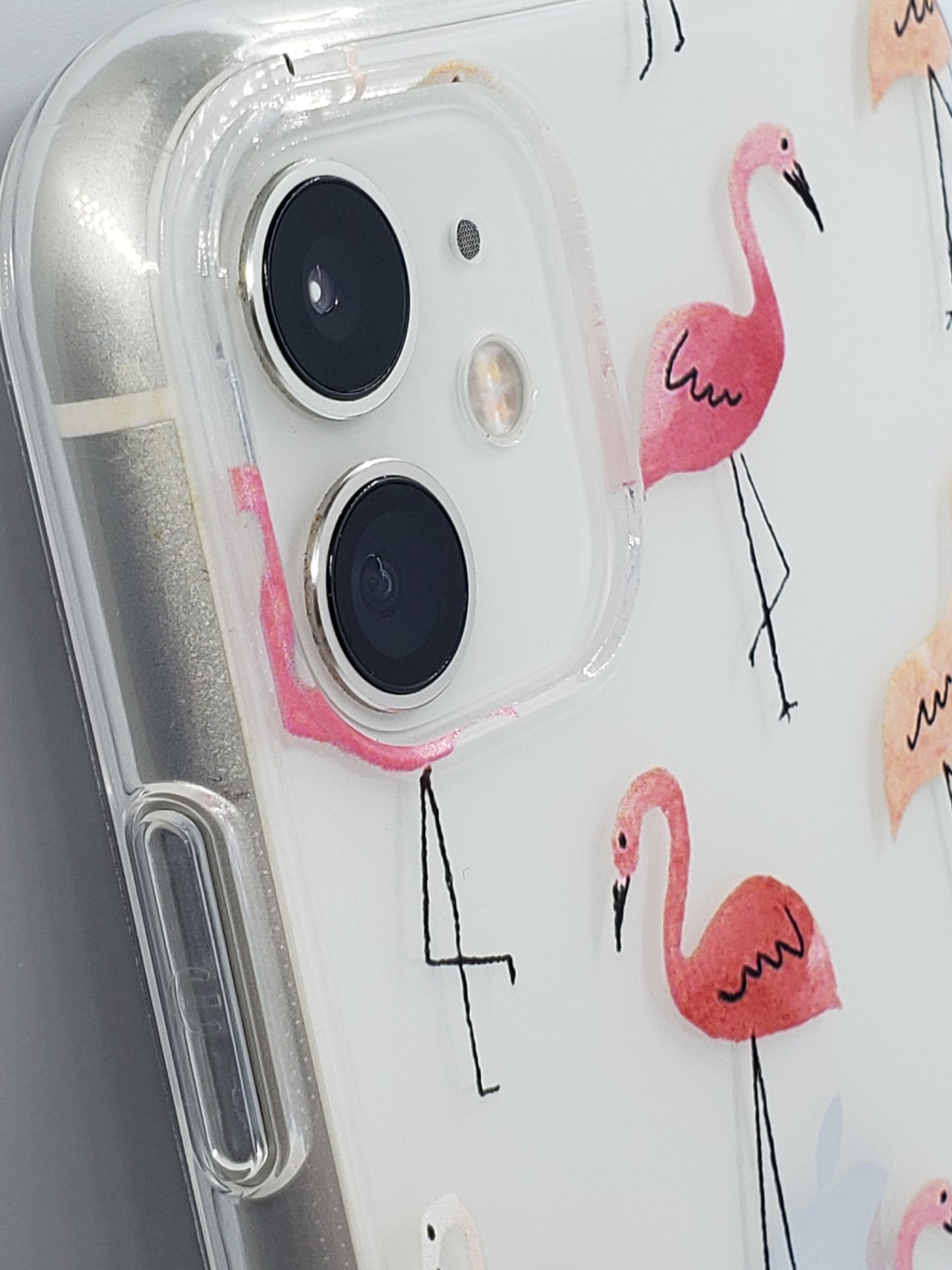 Flamingo Feast Transparent Clear iPhone Case