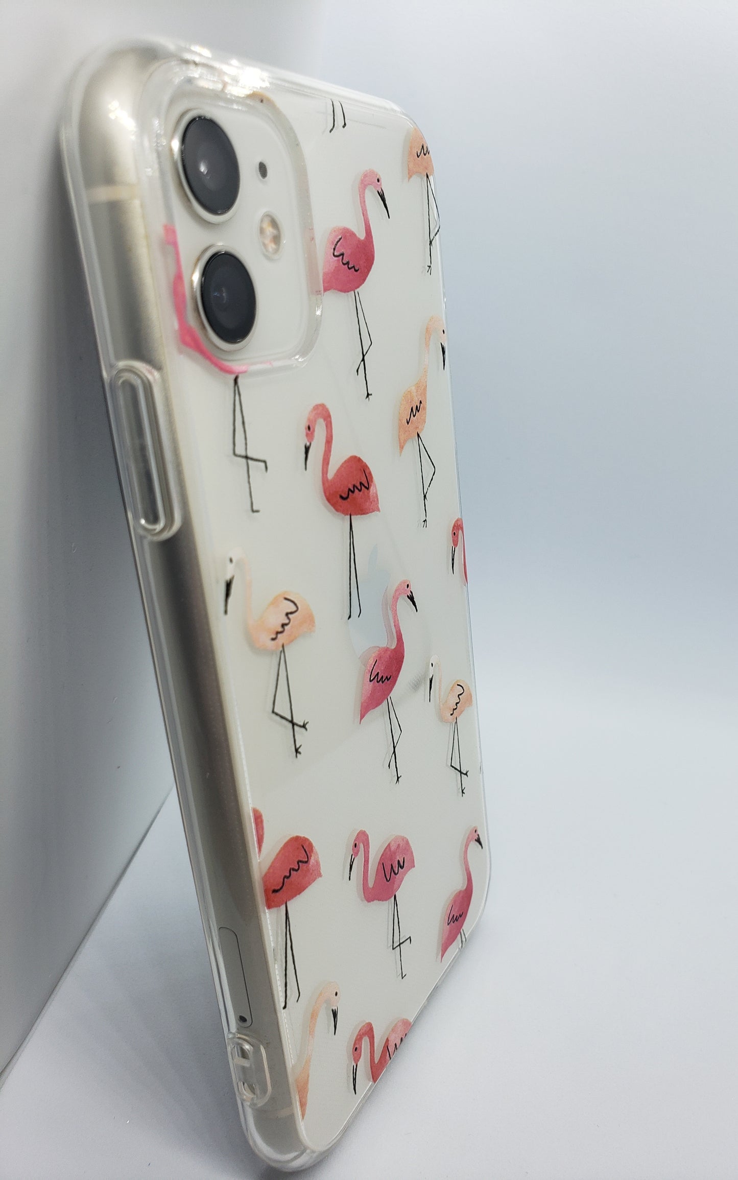 Flamingo Feast Transparent Clear iPhone Case