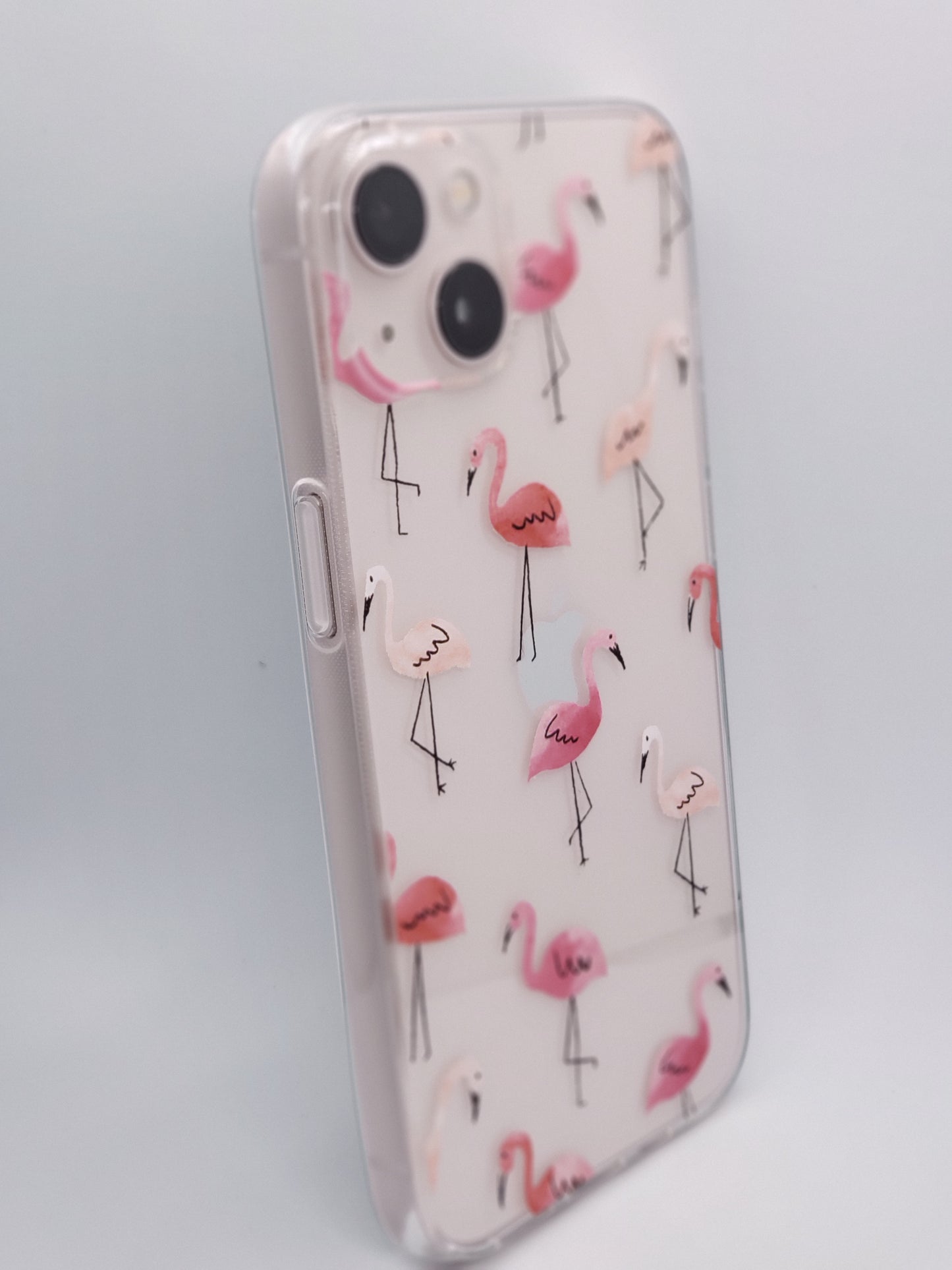 Flamingo Feast Transparent Clear iPhone Case