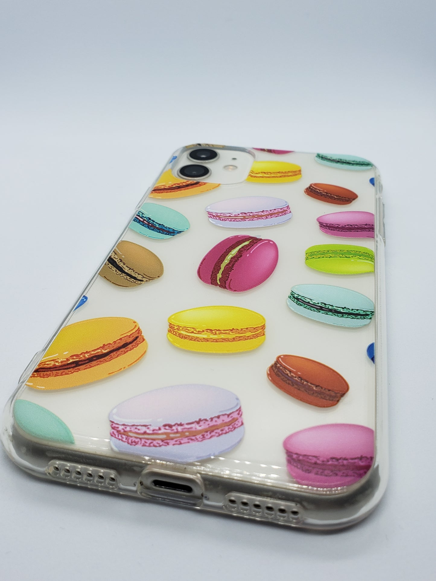 Coque iPhone transparente Macaron