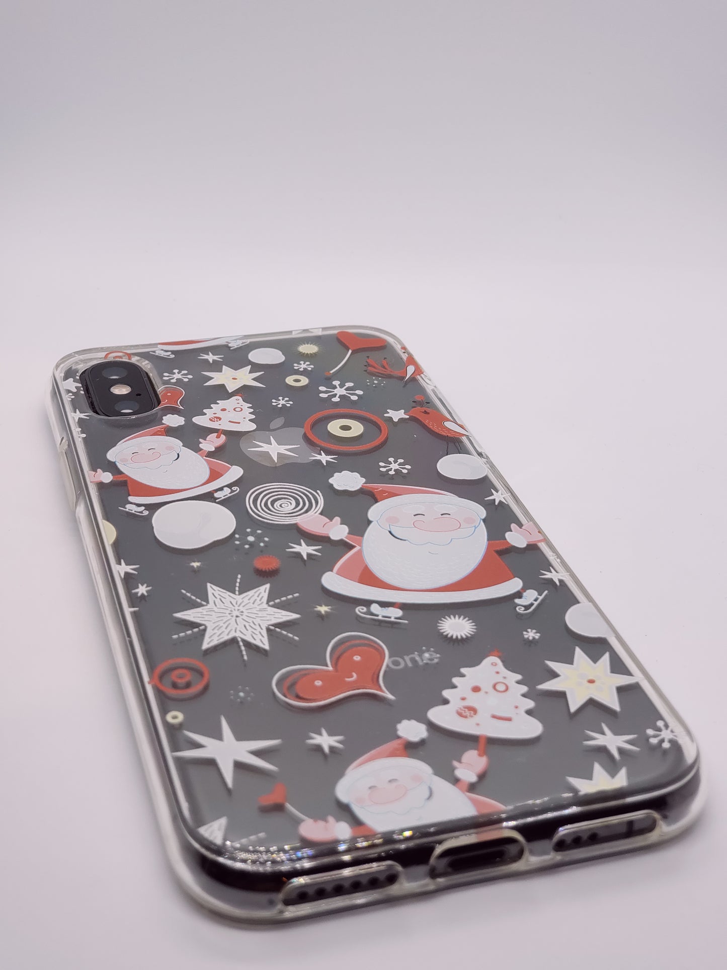 Christmas Santa Transparent Clear iPhone Case