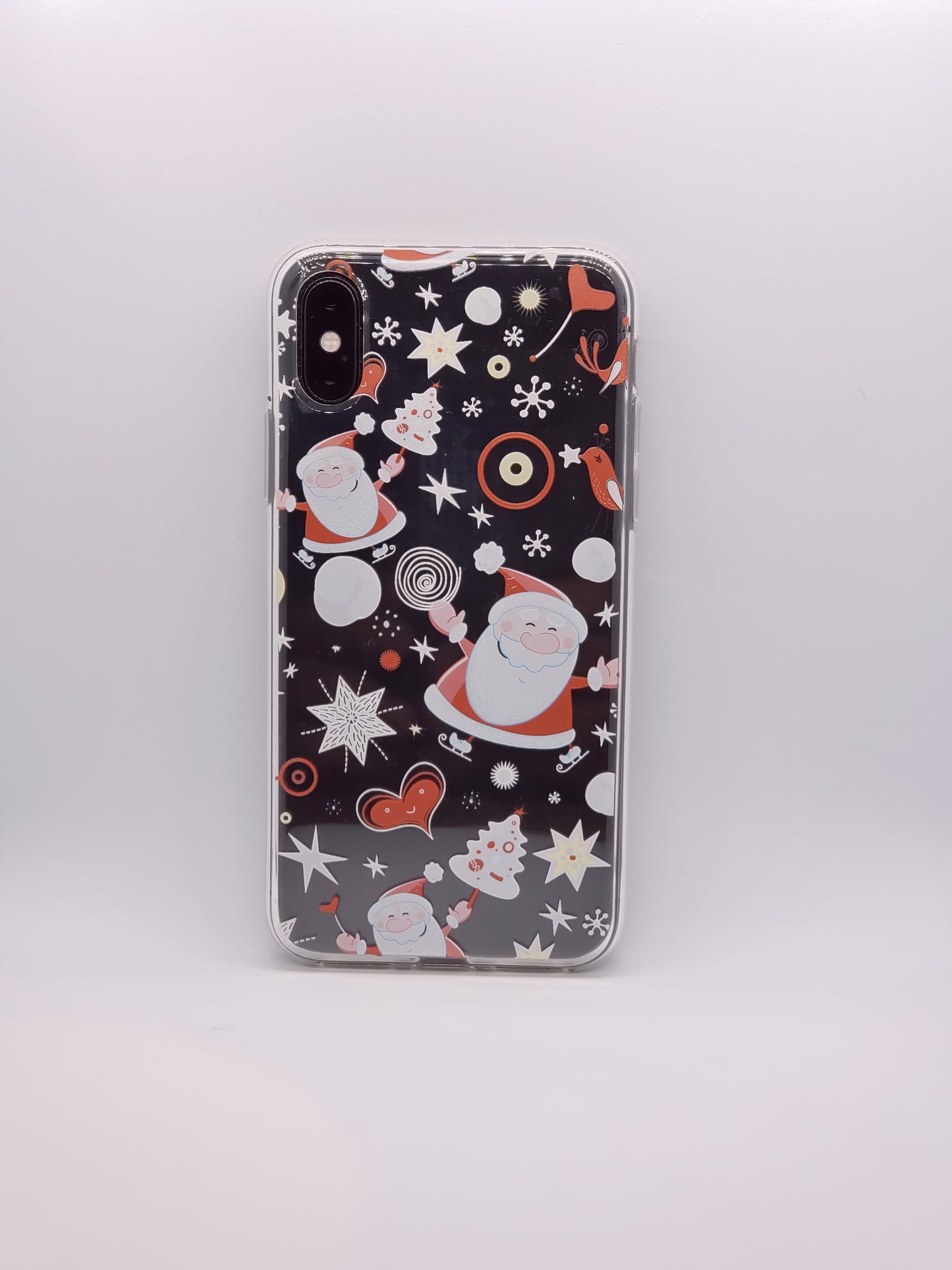 Christmas Santa Transparent Clear iPhone Case