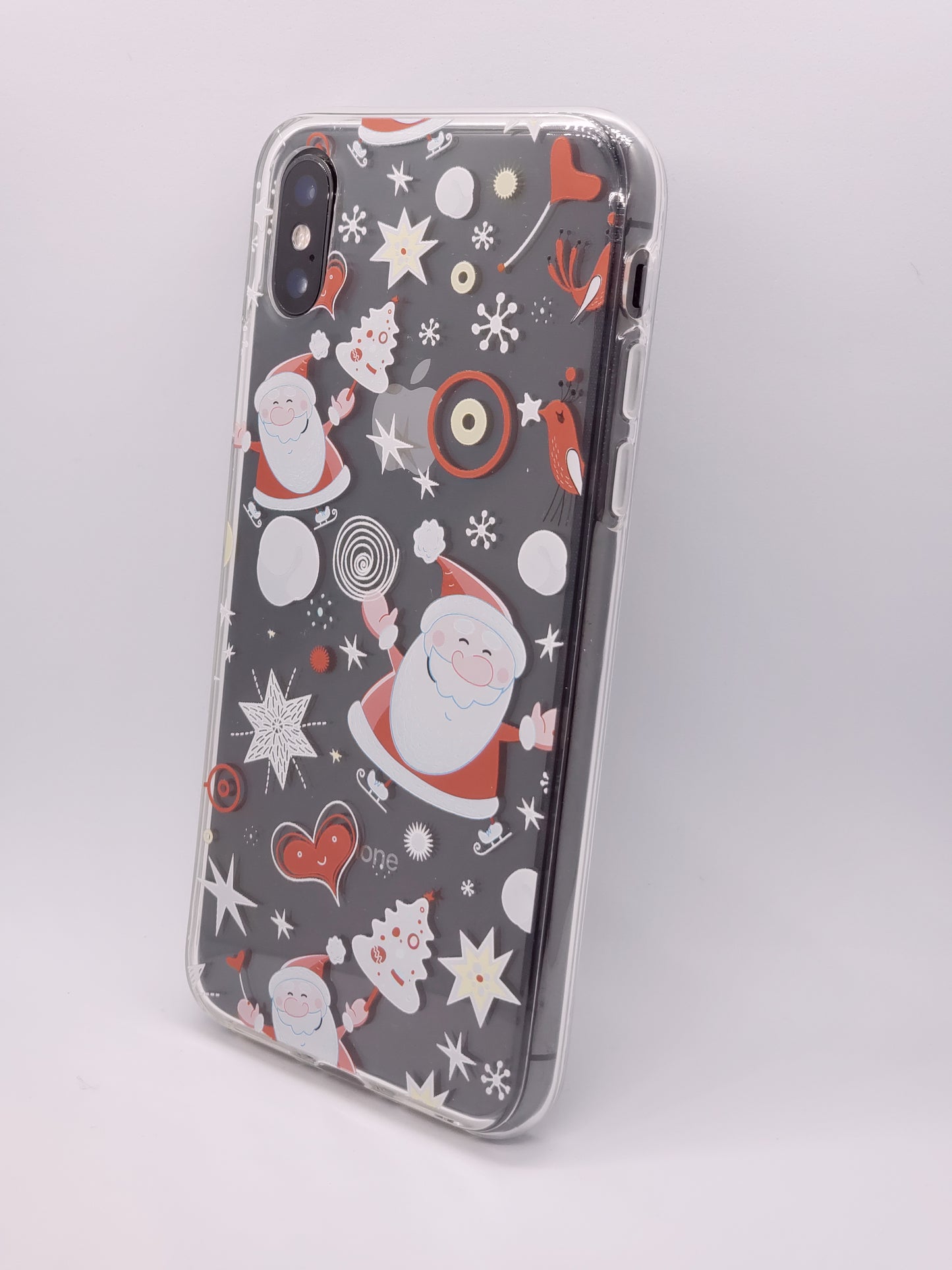Christmas Santa Transparent Clear iPhone Case