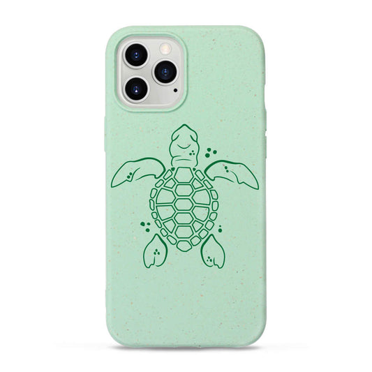 Green Ocean Turtle Biodegradable Compostable iPhone Case