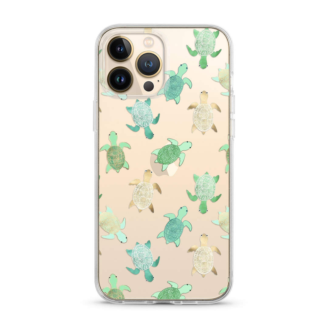Coque iPhone Transparente Tortues de Mer
