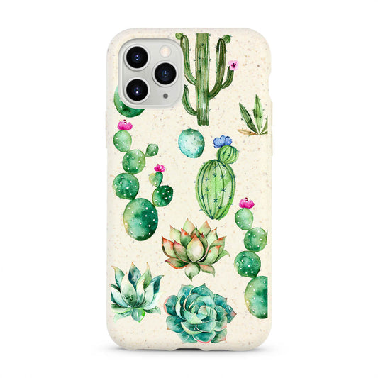 Cactus Flowers Biodegradable iPhone Case