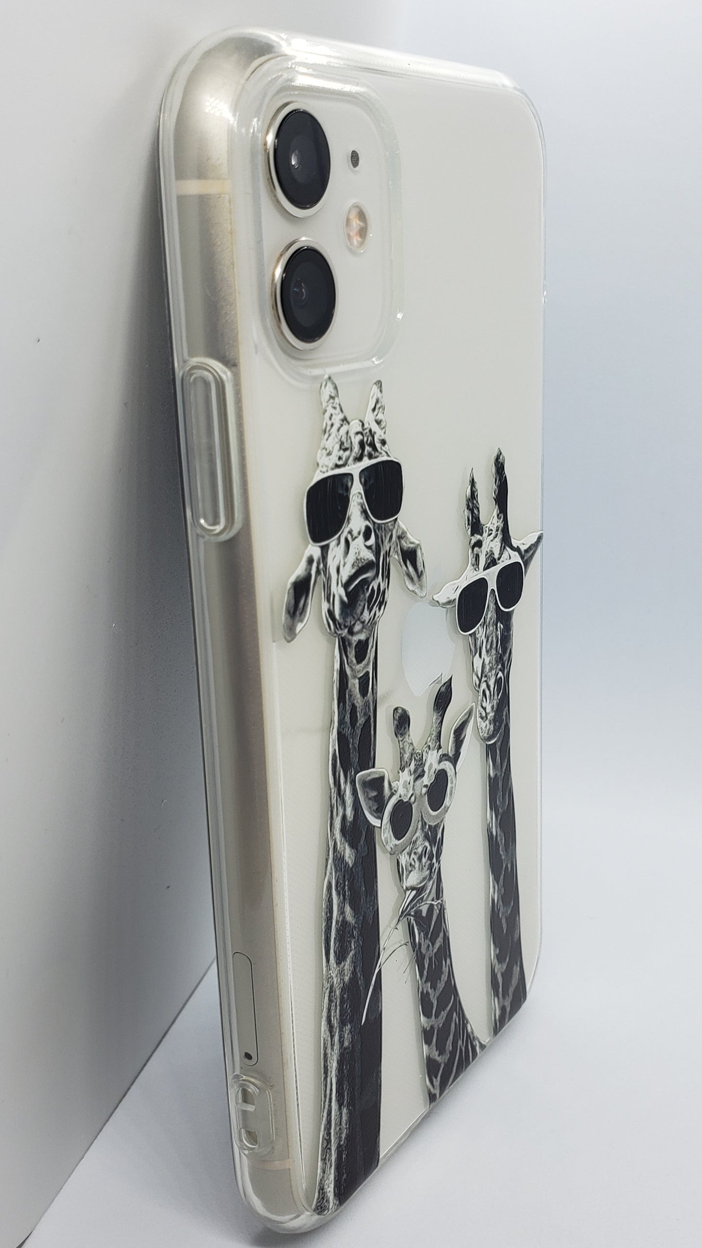 Giraffe Heads Transparent Clear iPhone Case