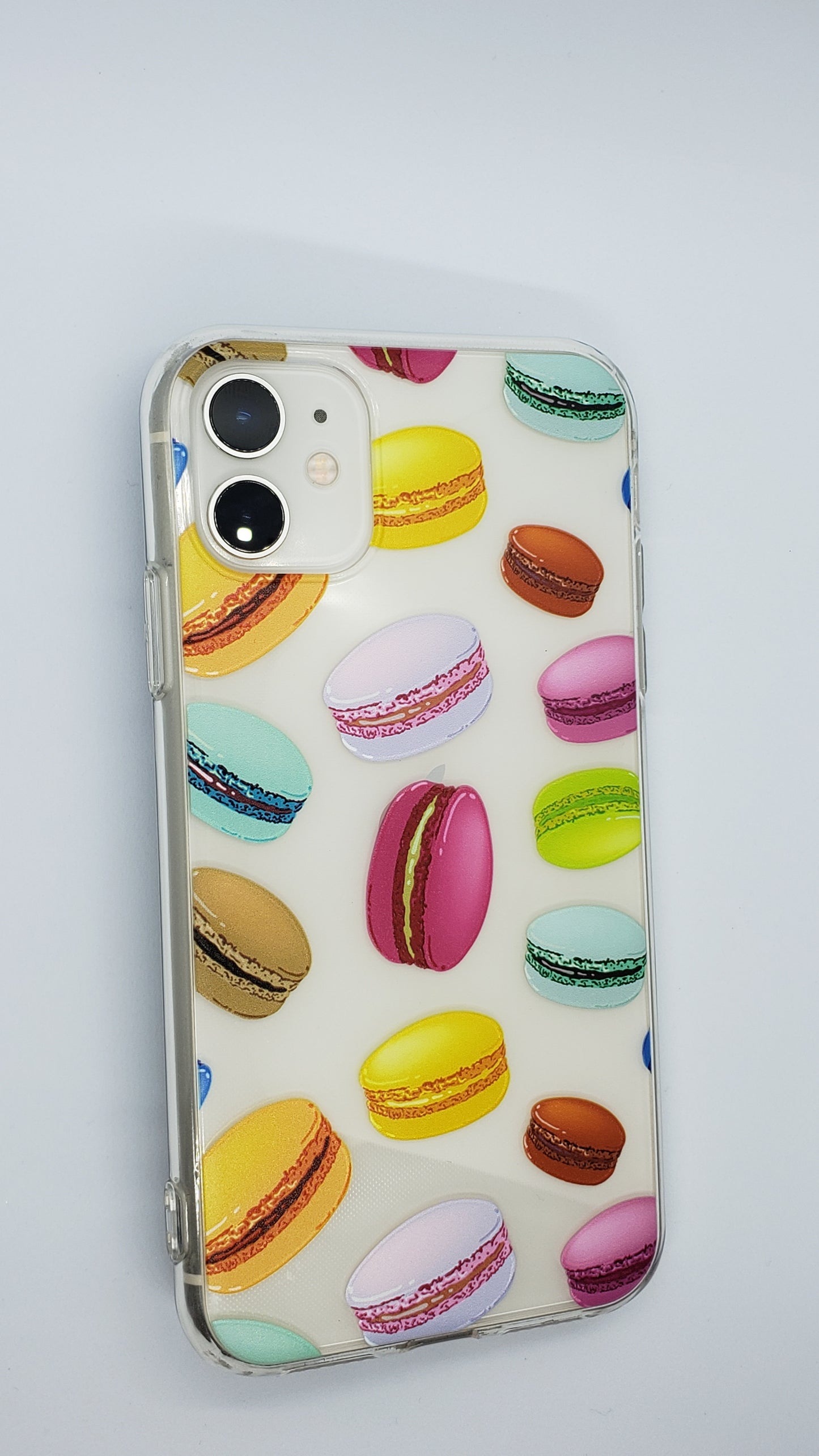 Coque iPhone transparente Macaron