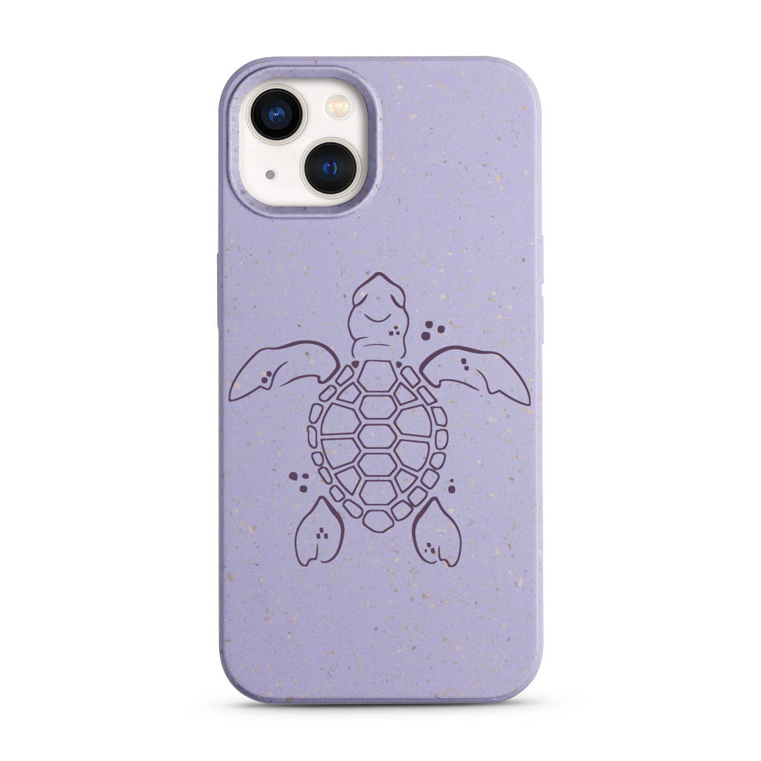 Purple Ocean Turtle Biodegradable iPhone Case