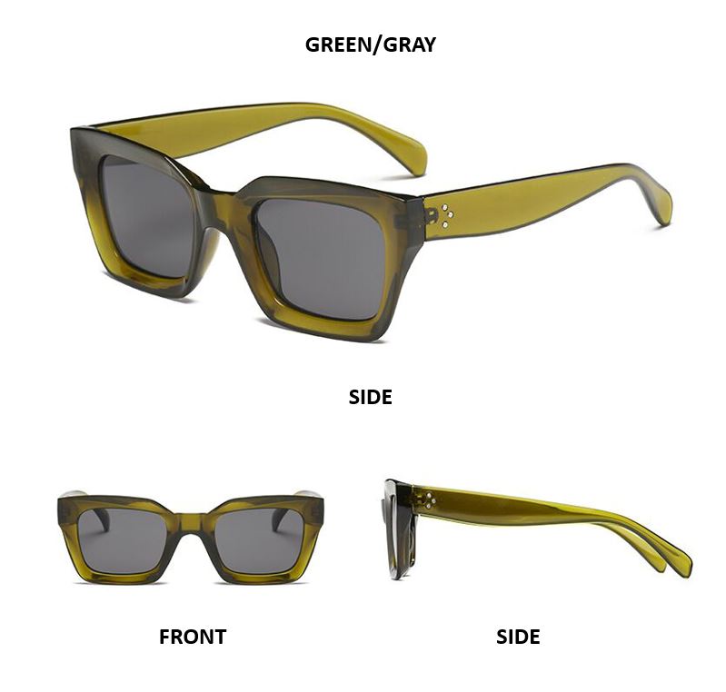 Oversized Horn-Rimmed Geek-Chic Sunglasses