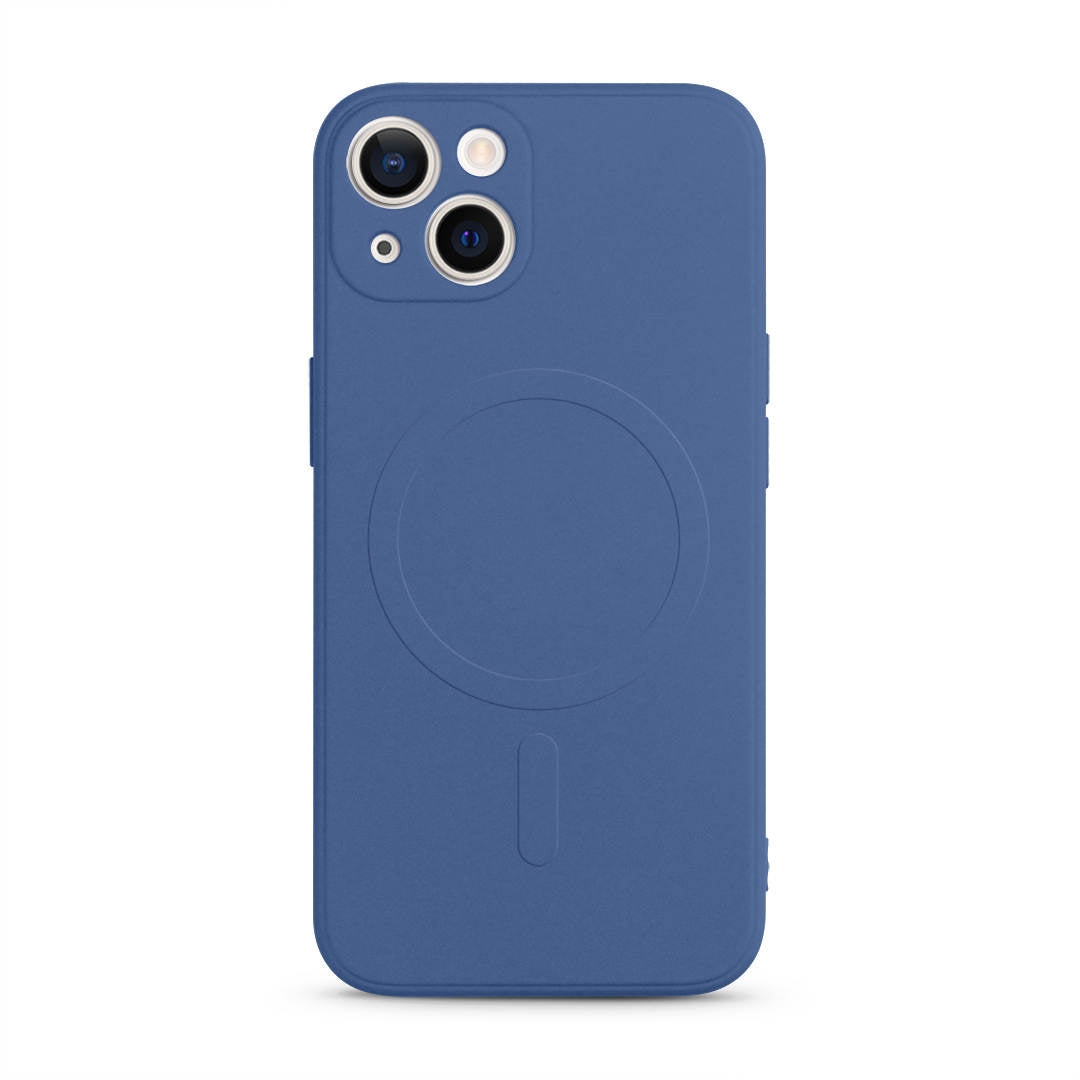 Funda magnética de silicona Magsafe para iPhone 13 Pro Max - azul