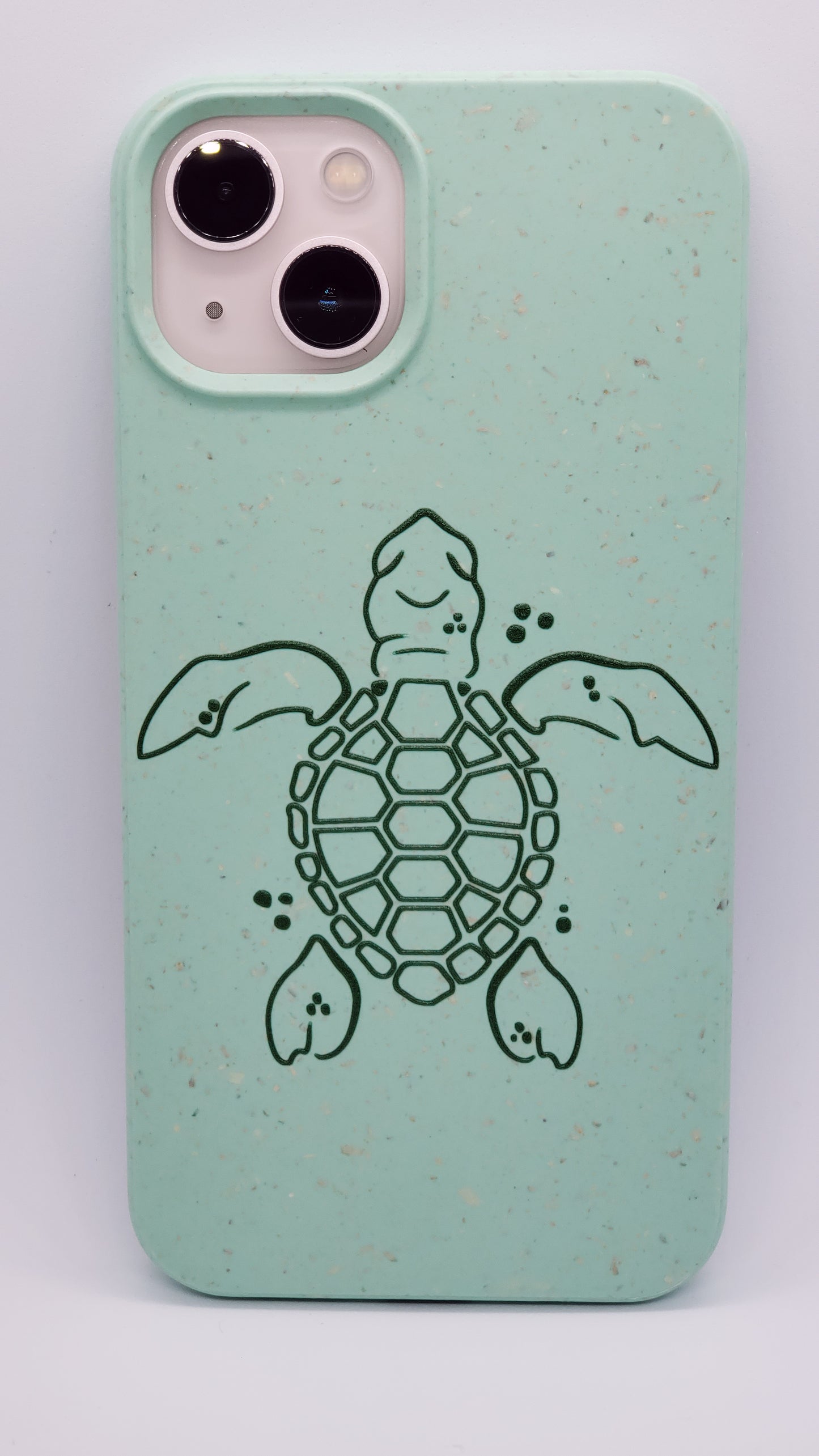 Green Ocean Turtle Biodegradable Compostable iPhone Case