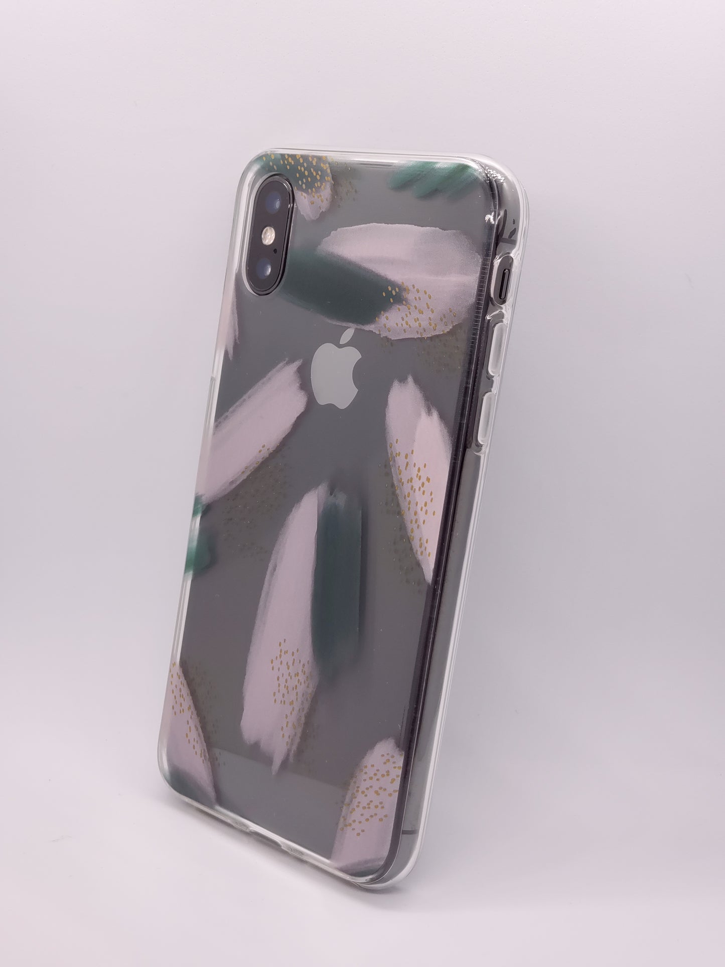 Abstract Green Clear iPhone Case