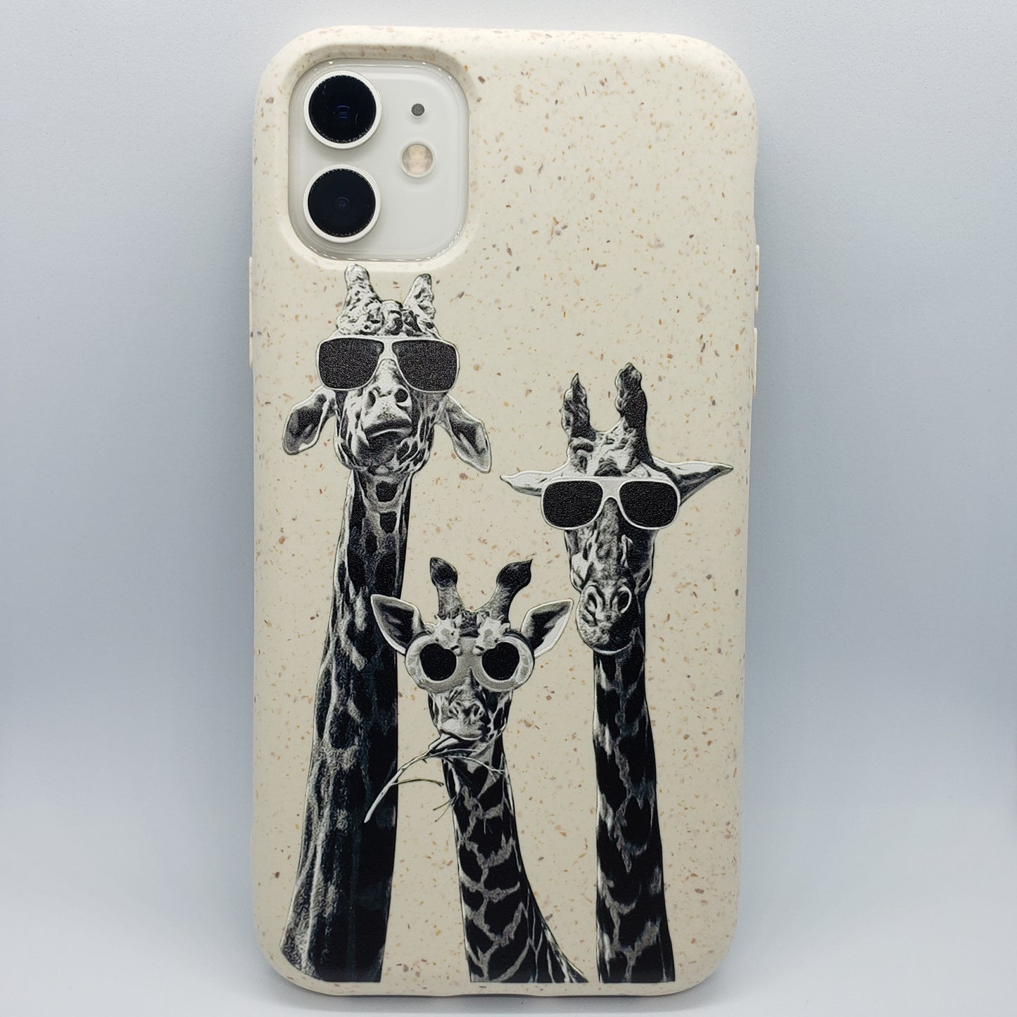 Coque iPhone compostable biodégradable girafes