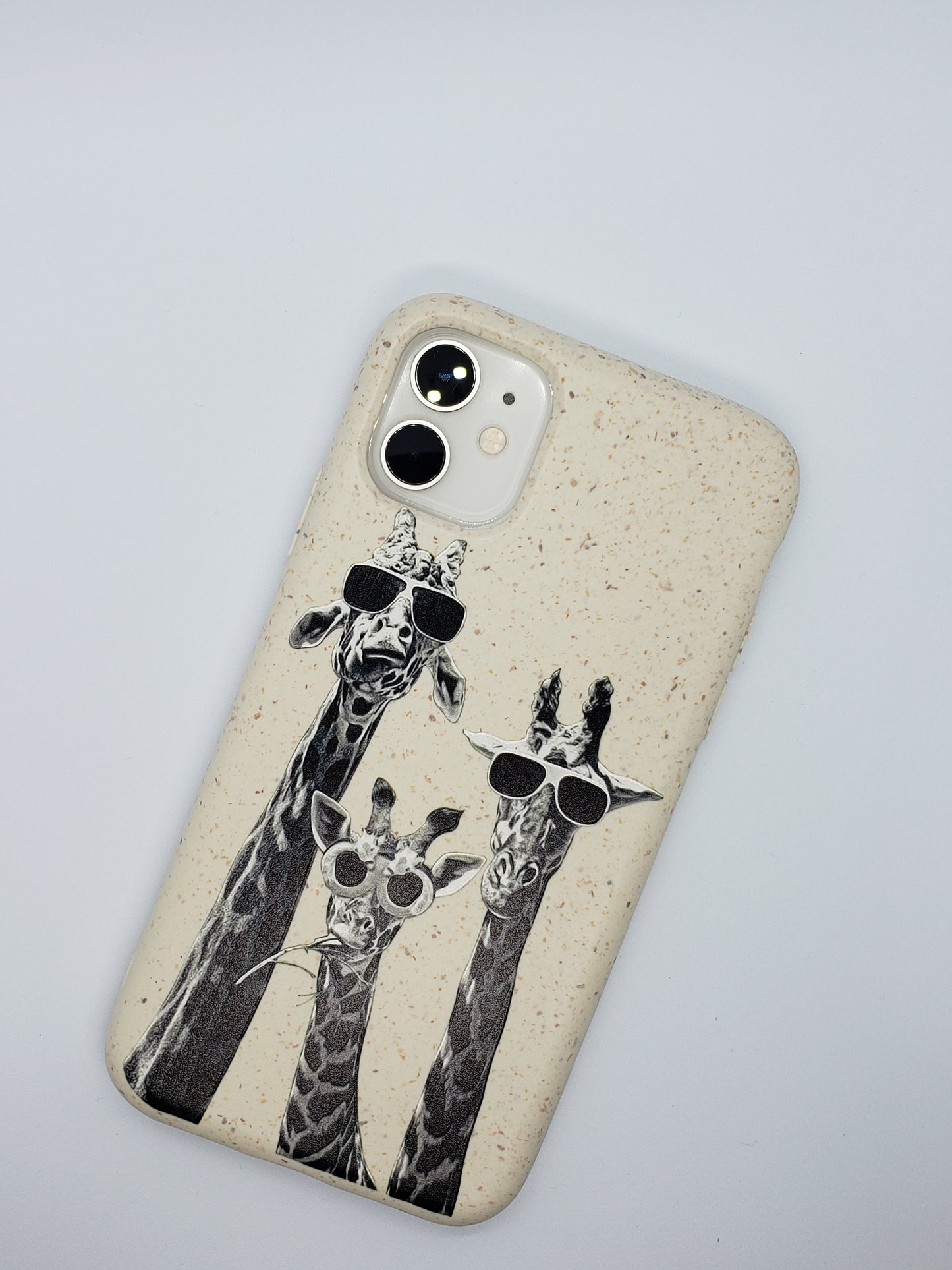 Coque iPhone compostable biodégradable girafes