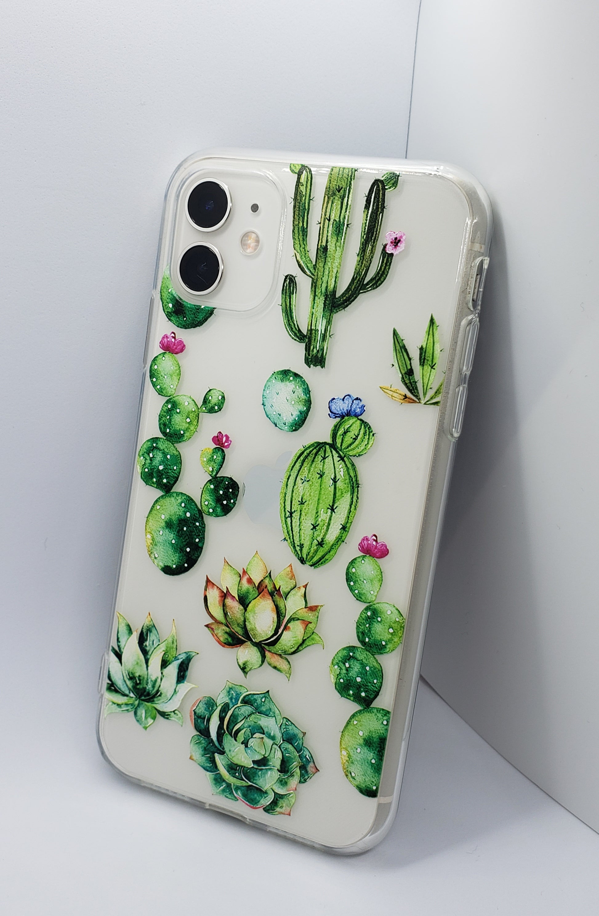 Cactus flowers iphone 11 case hoolaboutique