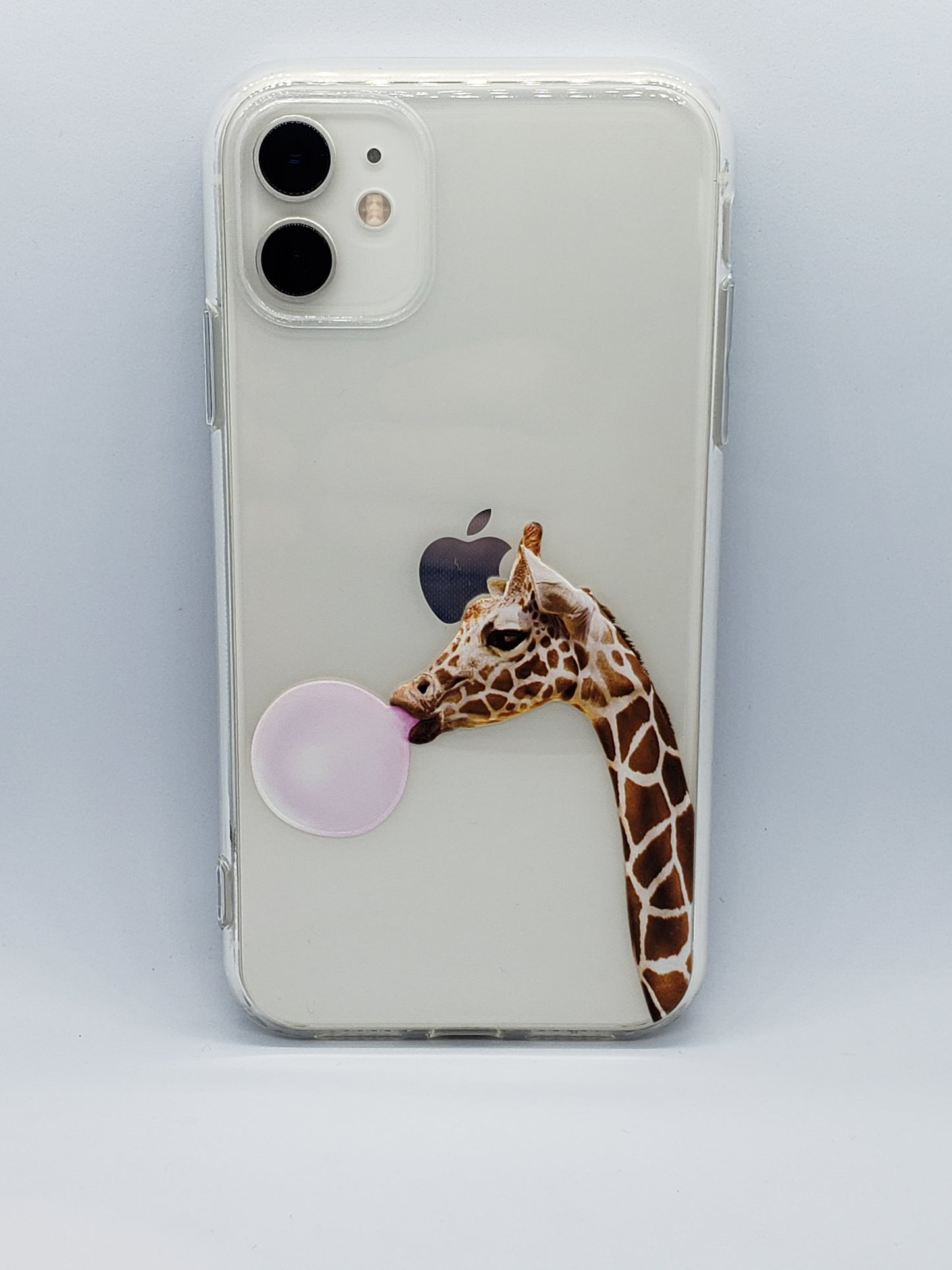 Giraffe Bubble Gum Transparent Clear Case