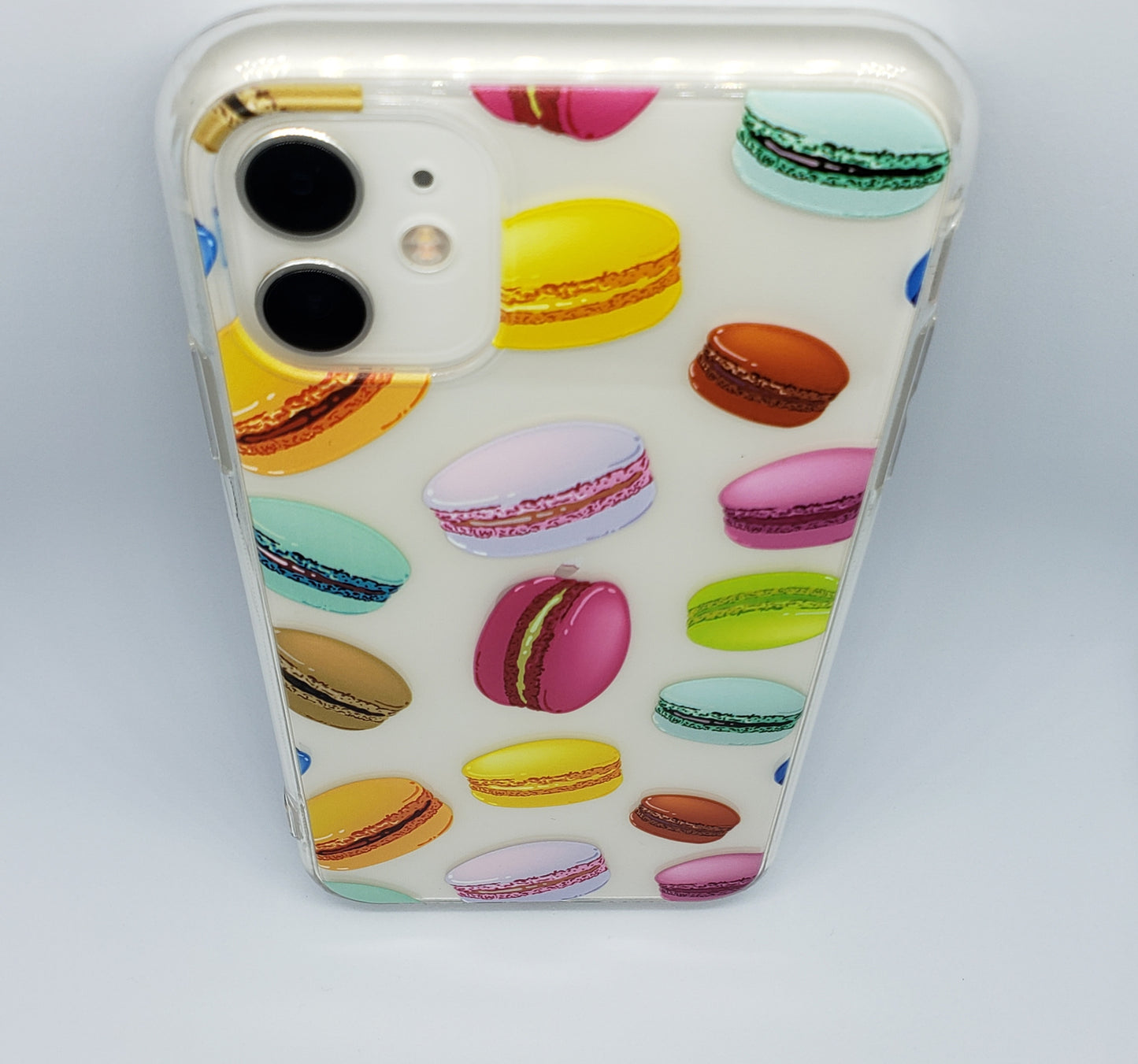 Coque iPhone transparente Macaron
