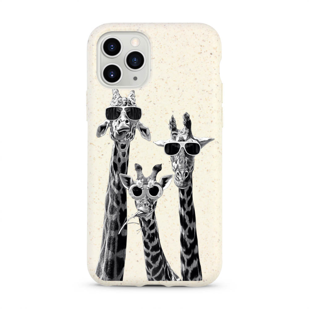 Giraffes Biodegradable Compostable iPhone Case