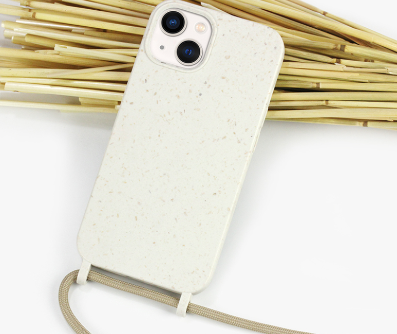 Funda para iPhone biodegradable y compostable con cordón ajustable
