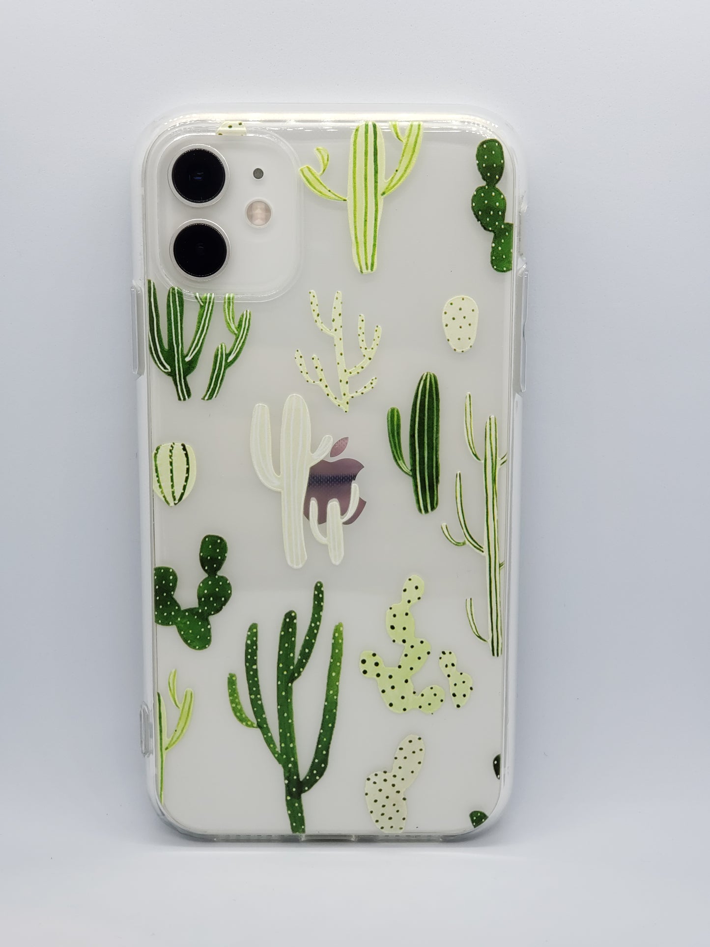 Cactus transparente transparente Funda de iPhone