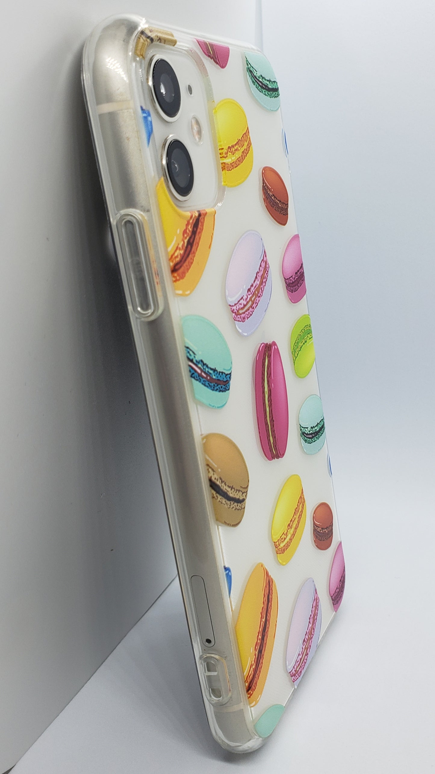 Coque iPhone transparente Macaron