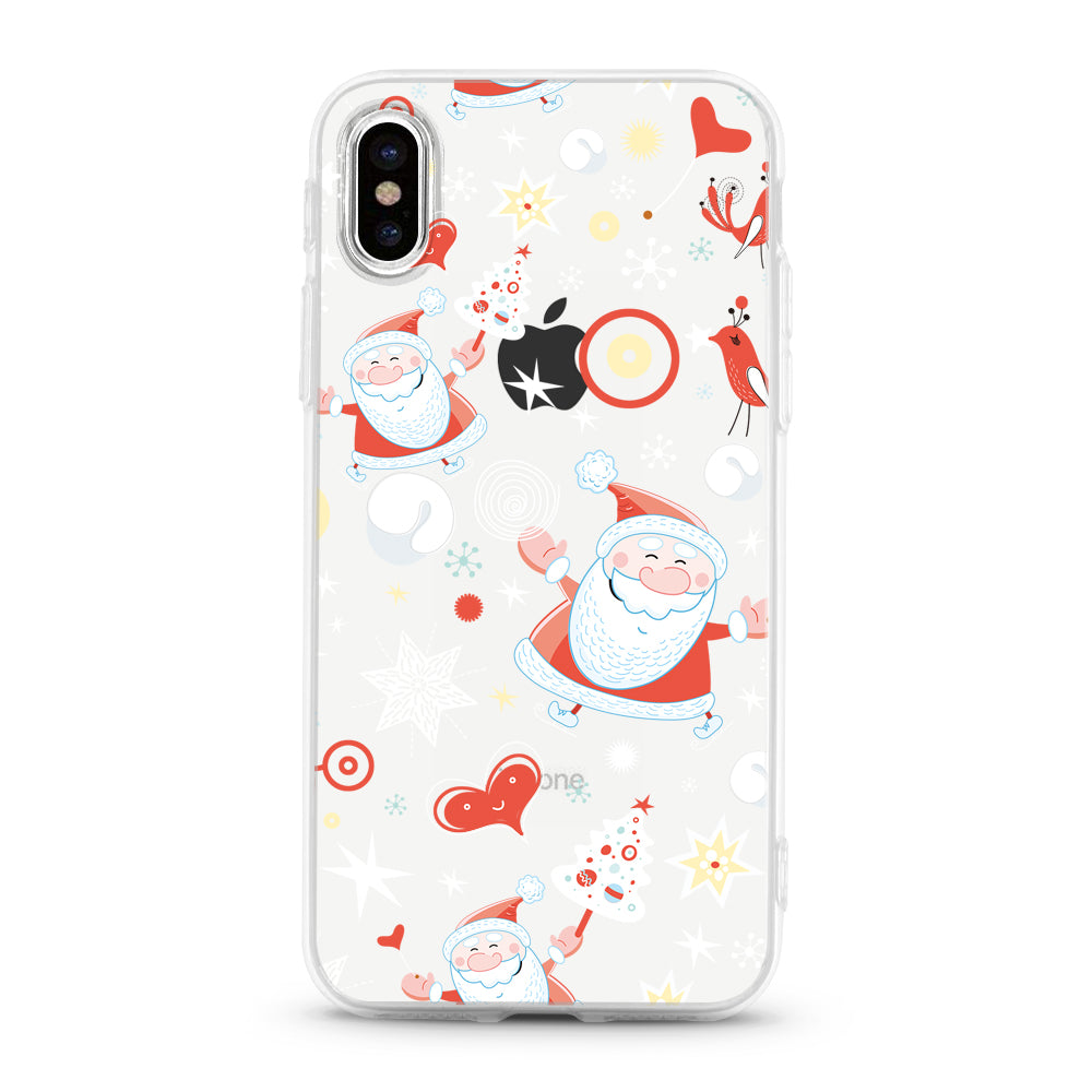"Christmas Santa" iPhone Clear Case